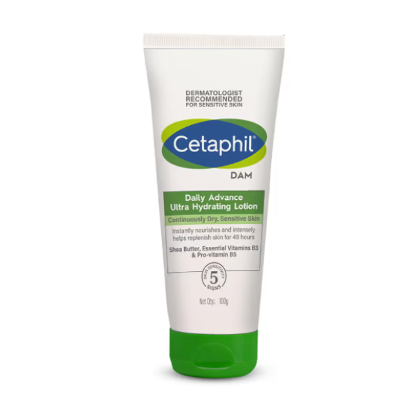 Cetaphil Daily Advance Ultra Hydrating Lotion (100g) 100g – Authentic Cetaphil Body Lotion | Wholesale Bulk Supply India | Genuine Cetaphil Product