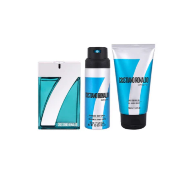 CR7 Origins Set(EDT100+SG150+Deo150) – Authentic CR7 Perfume Gift Set for Men | Wholesale Bulk Supply India | Genuine Branded Fragrance