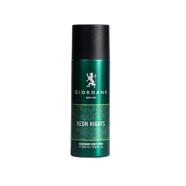 Giordano Neon Nights Deo 200ml 200ml – Authentic Giordano Deodorant Body Spray for Men | Wholesale Bulk Supply India | Genuine Branded Deo