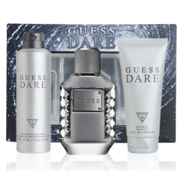 Guess Dare M Set(EDT100+SG200+BS170) – Authentic Guess Eau de Toilette for Men | Wholesale Bulk Supply India | Genuine Designer Fragrance
