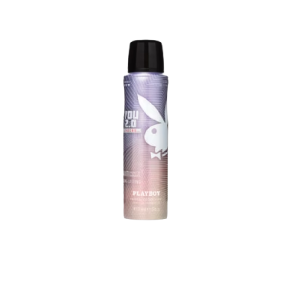Playboy You 2.0 W Deo 150ml 150ml – Authentic Playboy Deodorant Body Spray for Women | Wholesale Bulk Supply India | Genuine Branded Fragrance