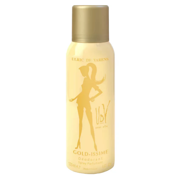 BP UDV GoldIssime W Deo 125ml 125ml – Authentic UDV Deodorant Body Spray for Women | Wholesale Bulk Supply India | Genuine Branded Deo