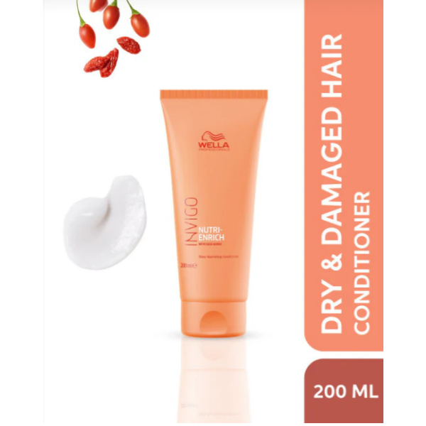 Wella Professionals Invigo Nutri-Enrich Deep Nourishing Conditioner with Goji Berry -200ml 200ml – Authentic Wella Professionals Conditioner for Dry & Dehydrated Hair | Wholesale Bulk Supply India | Professional Hair Care