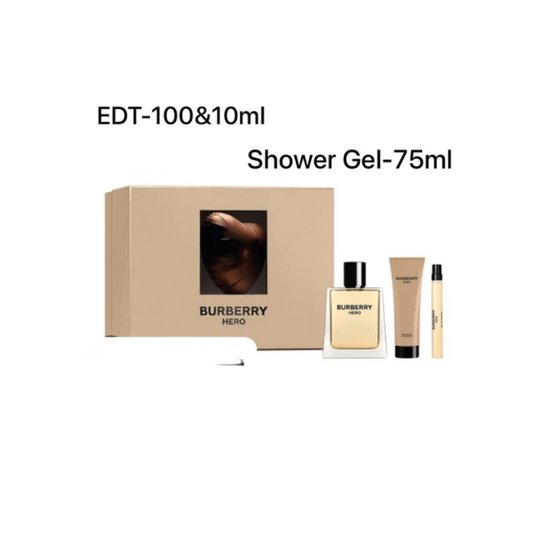 Burberry Hero Set (Edt100+SG75+PS10ml) – Authentic Burberry Eau de Toilette | Wholesale Bulk Supply | 10ml Genuine Fragrance