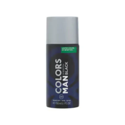 Benetton Colors Black Man Deo 150ml 150ml – Authentic Benetton Deodorant Body Spray for Men | Wholesale Bulk Supply India | Genuine Branded Deo