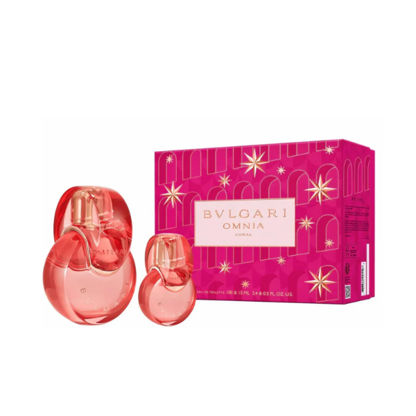 Bvlgari Omnia Coral Set(Edt 100ml+15ml) – Authentic Bvlgari Eau de Toilette 100ml for Women | Wholesale Bulk Supply India | Genuine Designer Fragrance