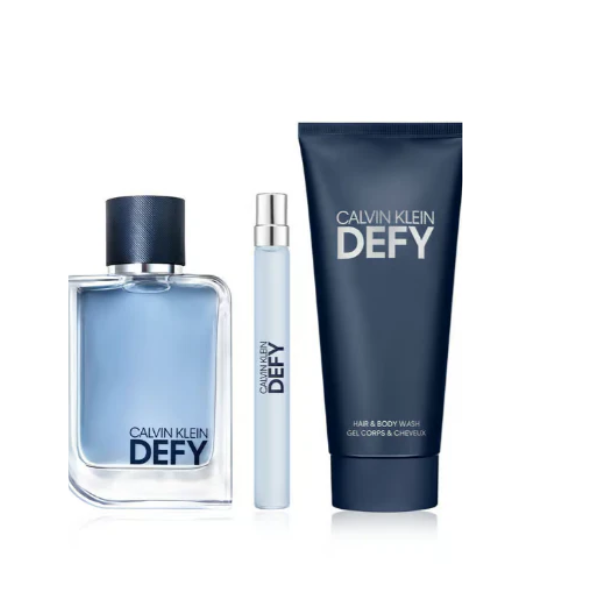 Calvin Klein Defy M Set(Edt100+10+SG100) – Authentic Calvin Klein Eau de Toilette  | Wholesale Bulk Supply India | Genuine Designer Fragrance