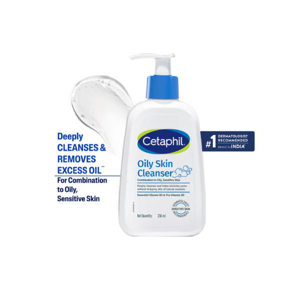Cetaphil Oily Skin Cleanser (236 ml) 236ml – Authentic Cetaphil Face Cleanser | Wholesale Bulk Supply India | Genuine Cetaphil Product