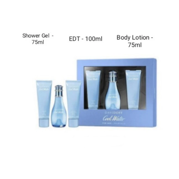 Davidoff Cool Water W(Edt100+BL75+SG75) – Authentic Davidoff Eau de Toilette  | Wholesale Bulk Supply India | Genuine Designer Fragrance