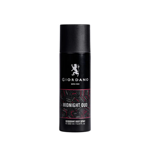 Giordano Midnight Oud Deo 200ml 200ml – Authentic Giordano Deodorant Body Spray for Men | Wholesale Bulk Supply India | Genuine Branded Deo