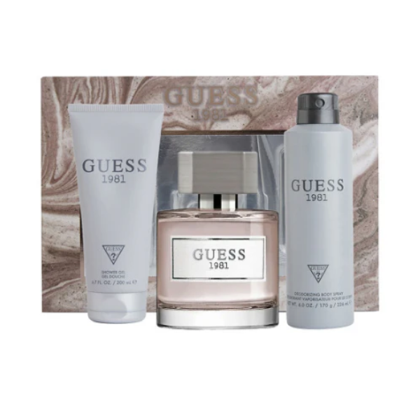 Guess 1981 M Set(EDT100+SG200+BS170) – Authentic Guess Eau de Toilette for Men | Wholesale Bulk Supply India | Genuine Designer Fragrance