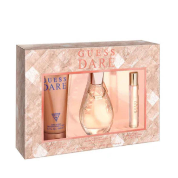 Guess Dare W Set(EDT100+TS15+BL200) – Authentic Guess Eau de Toilette for Women | Wholesale Bulk Supply India | Genuine Designer Fragrance