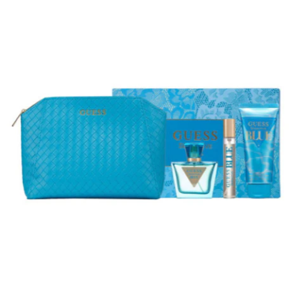 Guess Sedc Blue W(EDT75+15+BL100+Pch) – Authentic Guess Eau de Toilette for Women | Wholesale Bulk Supply India | Genuine Designer Fragrance