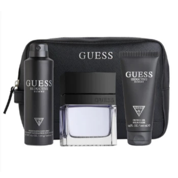 Guess Sedctv Man Set(EDT100+SG100+BS) – Authentic Guess Eau de Toilette for Men | Wholesale Bulk Supply India | Genuine Designer Fragrance