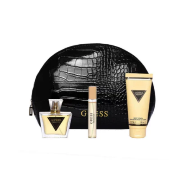 Guess Sedctve W(EDT75+15+BL100+Pouch) – Authentic Guess Eau de Toilette Unisex | Wholesale Bulk Supply India | Genuine Designer Fragrance
