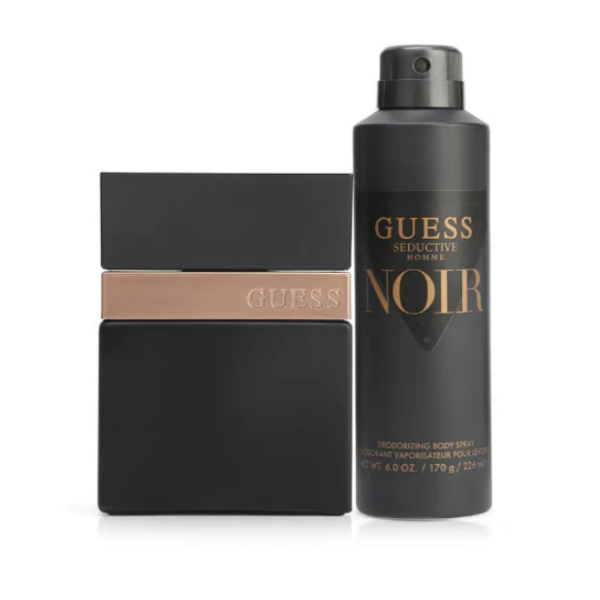 Guess Seductive Noir M(EDT50+BS170g) – Authentic Guess Eau de Toilette 170g for Men | Wholesale Bulk Supply India | Genuine Designer Fragrance