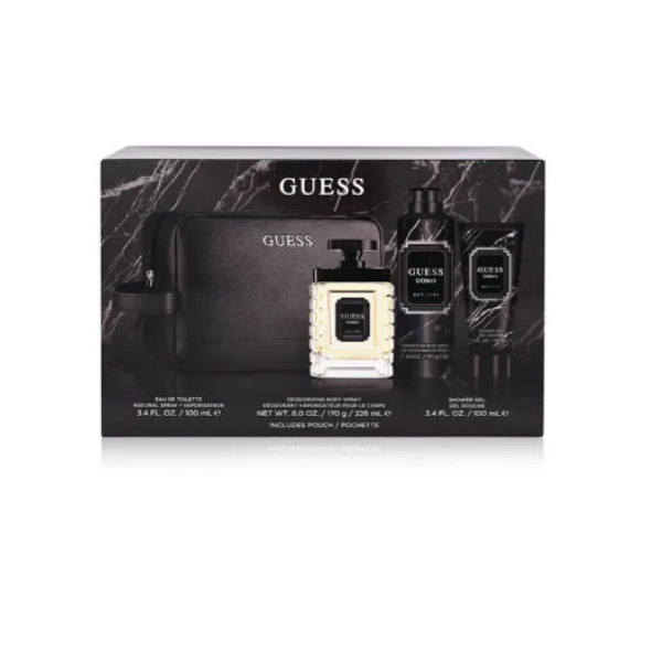 Guess Uomo Set(EDT100+SG100+BS170+Pc) – Authentic Guess Eau de Toilette for Men | Wholesale Bulk Supply India | Genuine Designer Fragrance