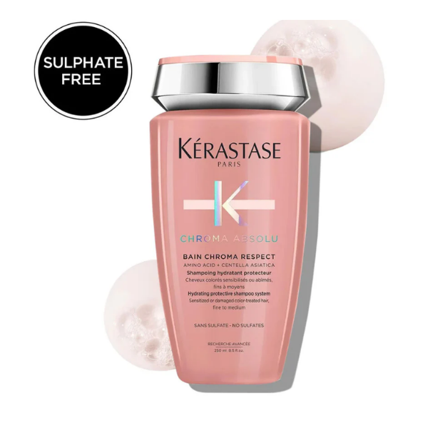 Chroma Absolu Respect Shampoo for Fine Colour-Treated Hair  (Sulphate-Free) – Authentic Kérastase Shampoo for Colour-Treated Hair | Wholesale Bulk Supply India | Professional Hair Care