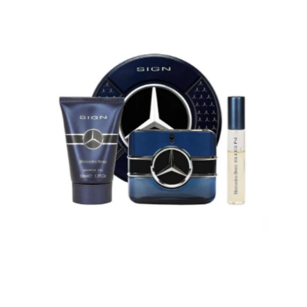 Mercedes Benz Sign Set (EDP100+Sg50+Penspry) – Authentic Mercedes Benz Eau de Parfum Unisex | Wholesale Bulk Supply India | Genuine Designer Fragrance