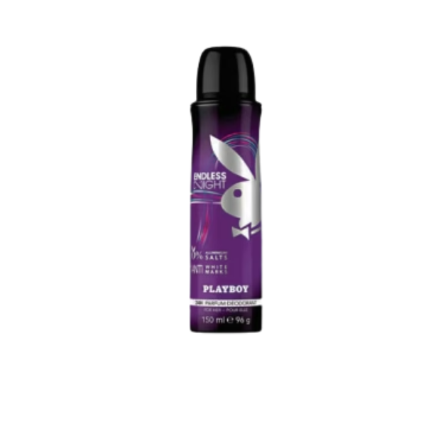 Playboy Endless Night W Deo 150ml 150ml – Authentic Playboy Deodorant Body Spray for Women | Wholesale Bulk Supply India | Genuine Branded Fragrance