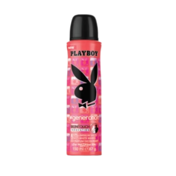 Playboy Generation W Deo 150ml 150ml – Authentic Playboy Deodorant Body Spray for Women | Wholesale Bulk Supply India | Genuine Branded Fragrance