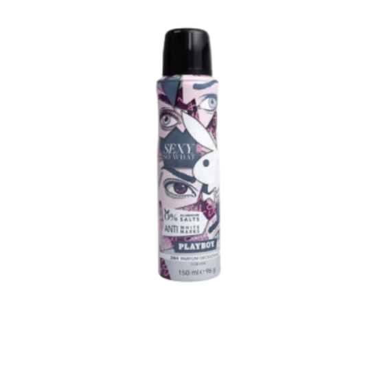 Playboy Sexy So What W Deo 150ml 150ml – Authentic Playboy Deodorant Body Spray for Women | Wholesale Bulk Supply India | Genuine Branded Fragrance
