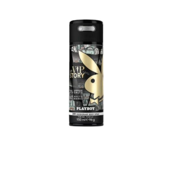 Playboy VIP Story M Deo 150ml 150ml – Authentic Playboy Deodorant Body Spray for Men | Wholesale Bulk Supply India | Genuine Branded Fragrance
