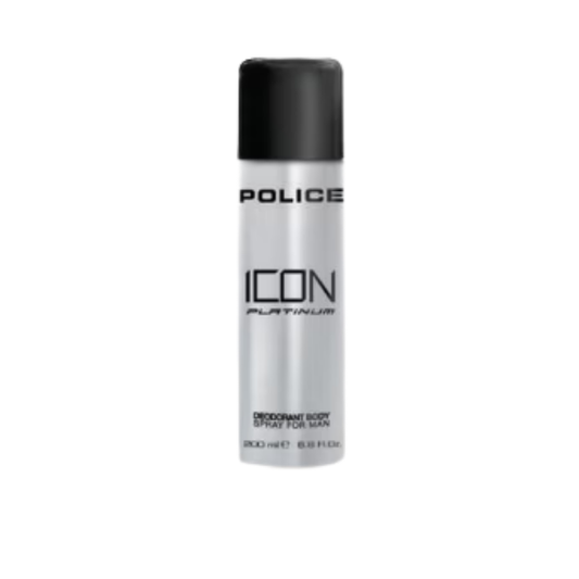 Police Icon Platinum M Deo 200ML 200ML – Authentic Police Deodorant Body Spray for Men | Wholesale Bulk Supply India | Genuine Branded Deo